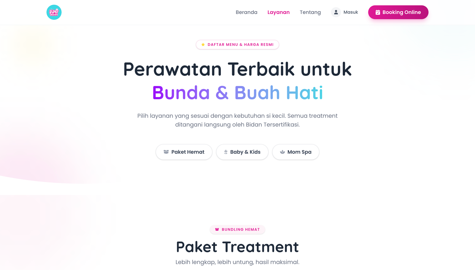 BIPER — Baby Care Booking & Management Platform